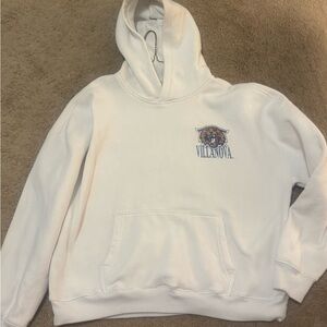 Hollister White Hoodie with Villanova Logo